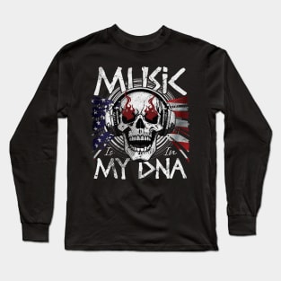 Music is in my DNA - funny saying Long Sleeve T-Shirt